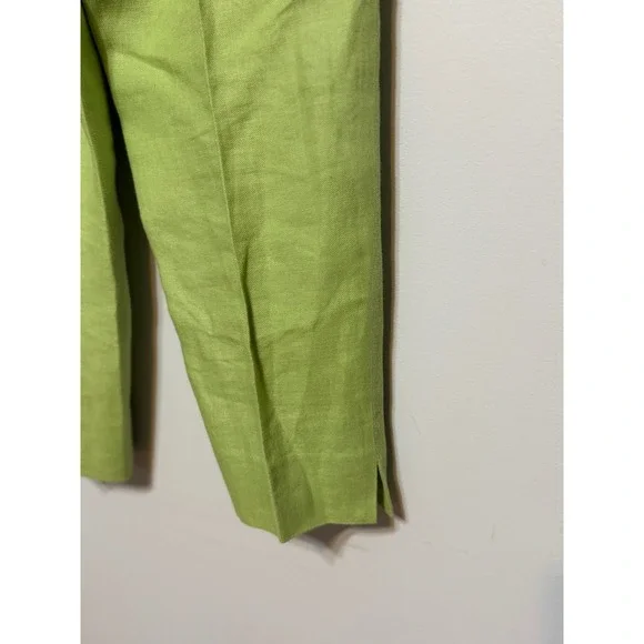 Vtg Talbots Irish Linen Pants Womens Size 8 Petite Old Money Coastal Grandmother - Picture 3 of 7